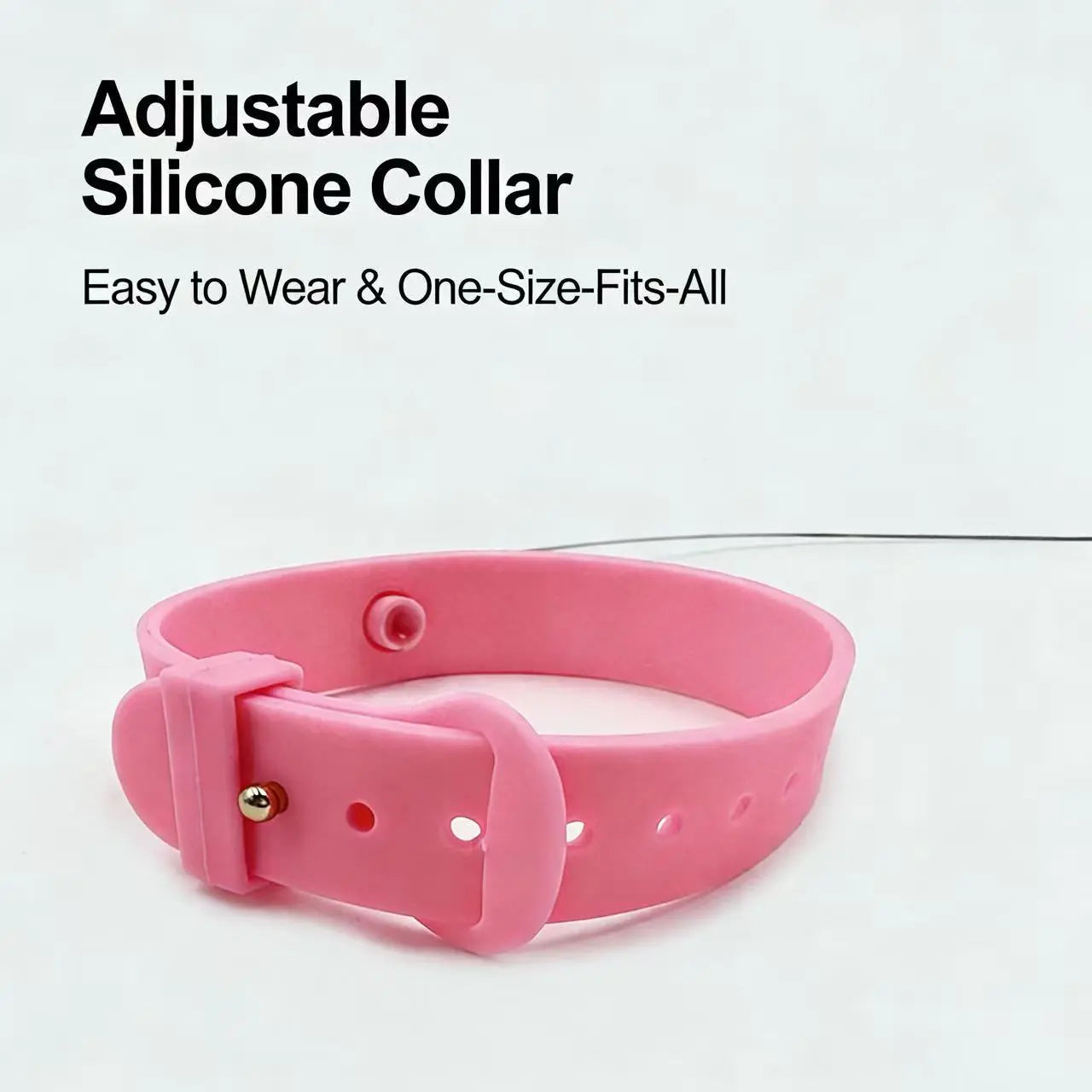 Flapping Interactive Hanging Cat Toy Collar Necklace Feather Teaser Toy Chase Catch Jump Kitten Dog Neck Wand Training Toy Gym Physical Exercise Hunting Skill Durable Adjustable Silicone Collar Pet Play